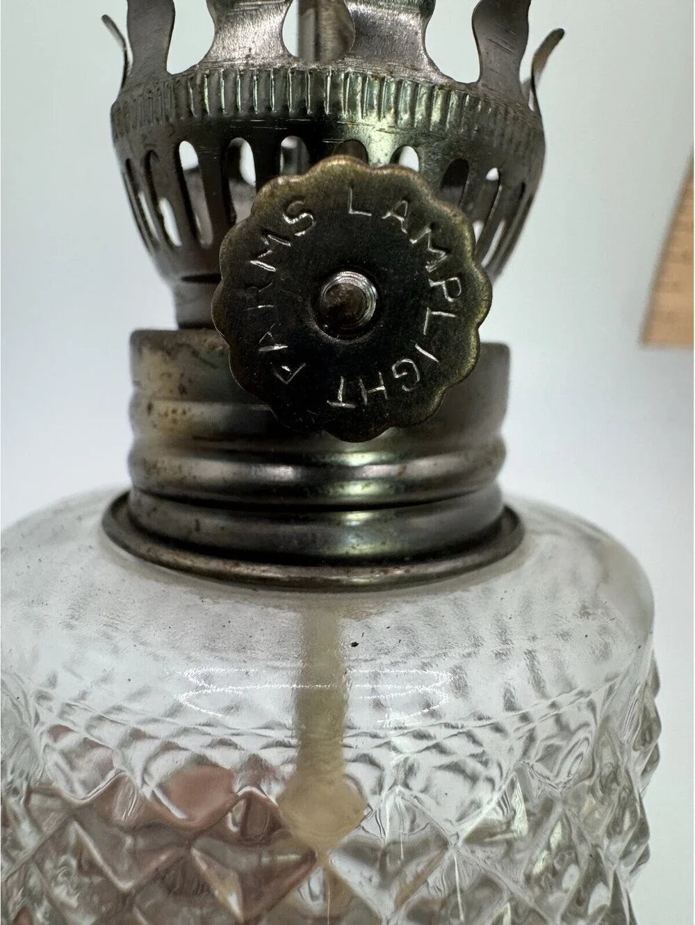 Vtg 1985 Austrian Lamplight Farms Crystal Glass Oil Lamps 6